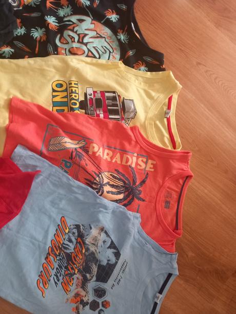 Letné tielka a tričká mix, 128