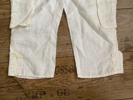 Ľanové letné etno/boho historické nohavice, kookai,s