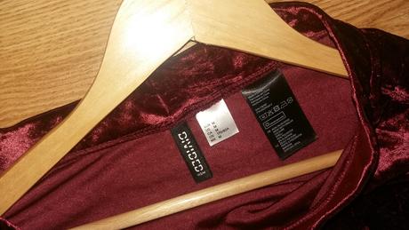 Zamatová sukňa, h&m,m