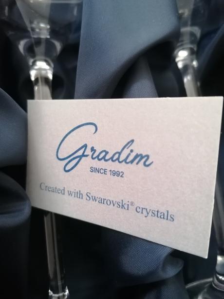 2 poháre swarovski,