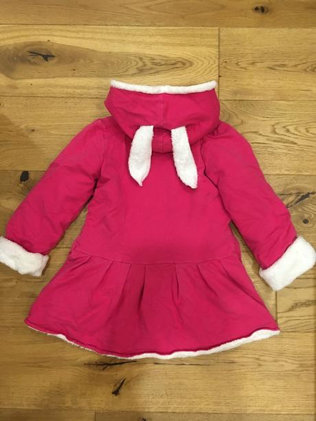 Zajkový handmade kabátik, 128