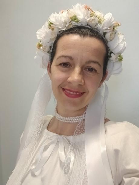 Kvetinová čelenka, parta,