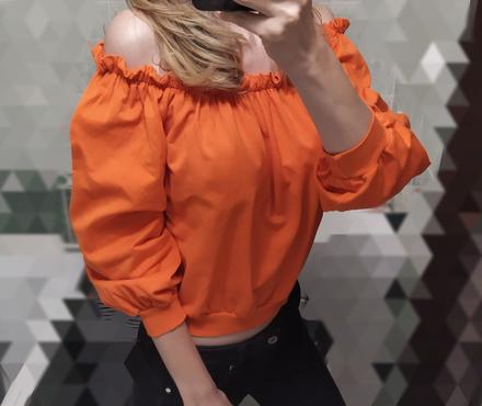 Mikina s puf rukávmi, xs