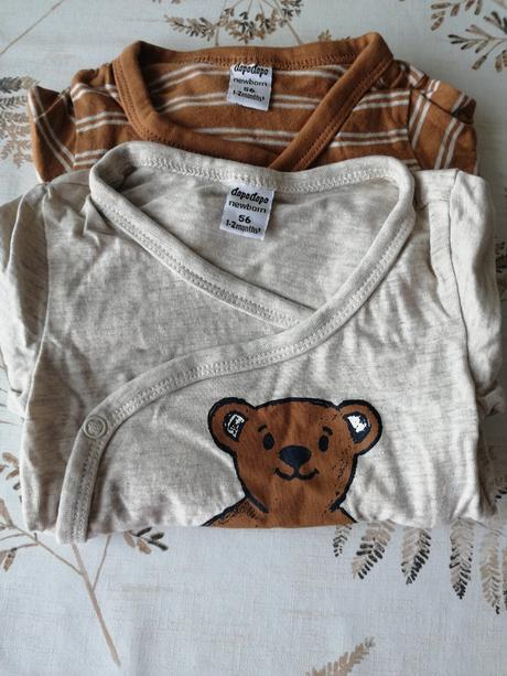 Sada 2 ks zavinovacích body s dlhým rukávom, dopodopo,56