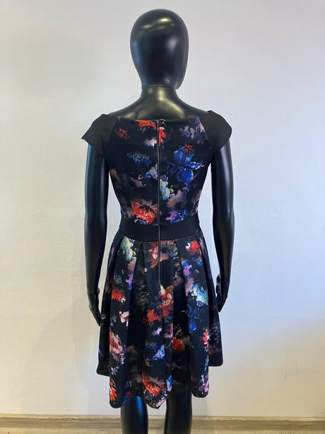 Dámske elegantné šaty kvetované orsay (s), orsay,s