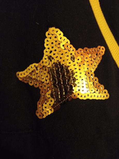 Teplakový overal s hviezdou a flitrami, name it,116