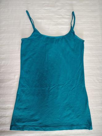 Dámsky tyrkysový elastický top, h&m, xs, h&m,xs