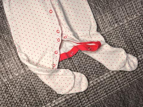 Bodkovaný overal, pyžamko, next,80