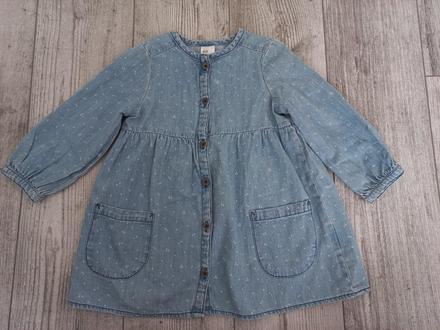 Košeľové rifľové šaty 80 h&m, h&m,80