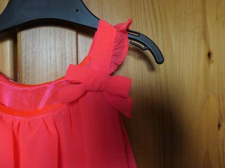 H&m krasne vzdusne neonkove saty 2-4r., h&m,98