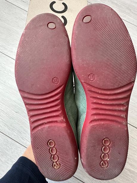 Krasne kozene poltopanky ecco, ecco,38