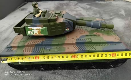Tank + základňa, cca 33 cm, 