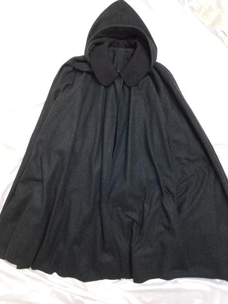 Luxusne panske vlnene glamurne pončo/kabat, l / m / s / xl