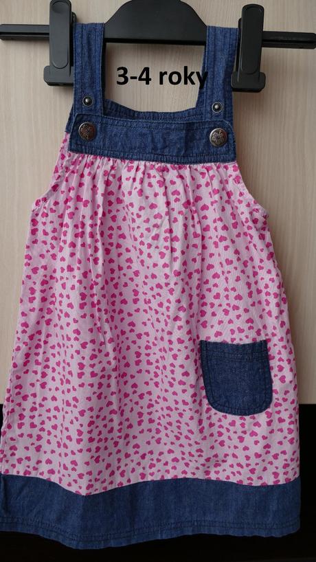 Šaty so srdiečkami 3-4r, 104