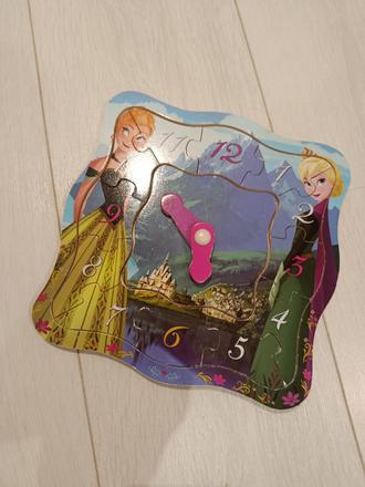 Drevené puzzle hodiny, 