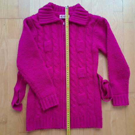 Pletený tmavoružový sveter č.146, 146