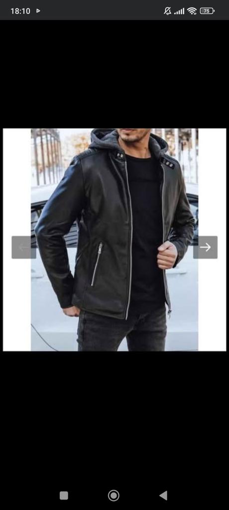 Pánska kožená bunda, xxl