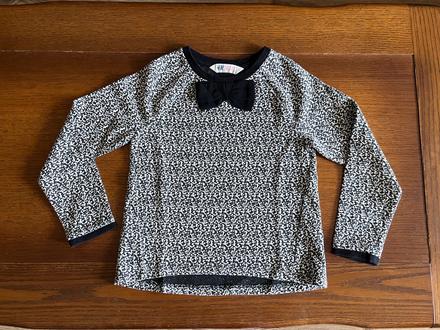 Elegantný pulóvrik s mašľou 122/128, h&m,122