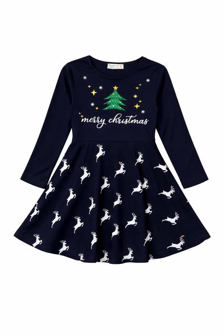 Dievčenské vianočné šaty merry christmas, 98 / 104