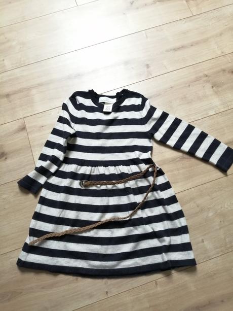 Krásne šaty na zimu s opaskom, h&m,98