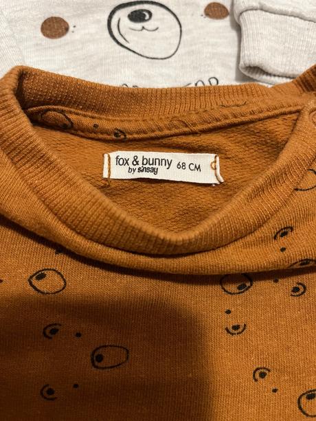 Tenké mikiny (2 ks), fox & bunny,68