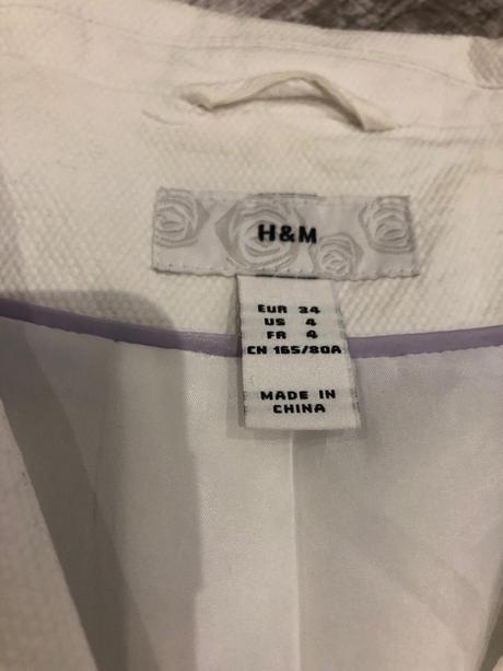 Biele sako h&m, h&m,s