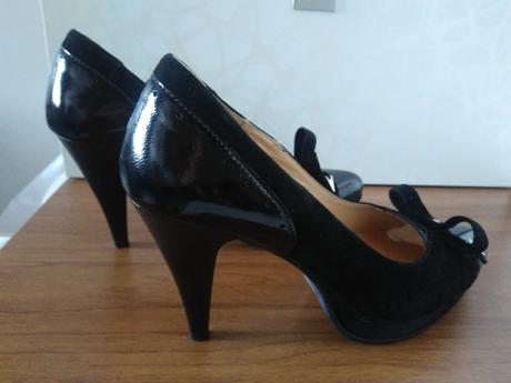 Čierne lodičky s mašličkou, lasocki,37