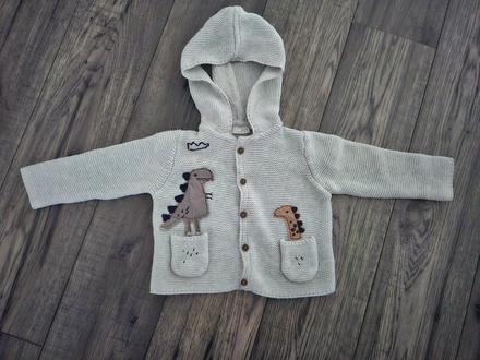 Svetrík na gombíky s dinosaurami next 80, next,80