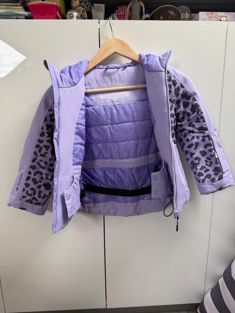 4f lyžiarska súprava-bunda,otepľovačky,rukavice, 122