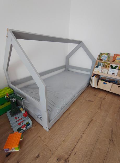 Detská postieľka - domček, šírka (cm): 95,dĺžka (cm): 180