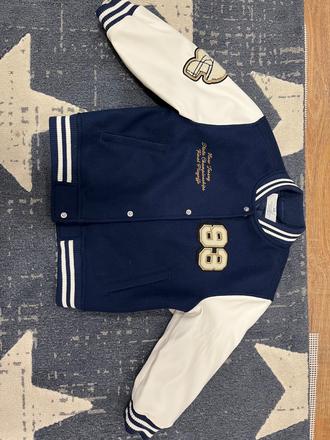 Prechodná bunda s koženkovými rukávmi, h&m,104