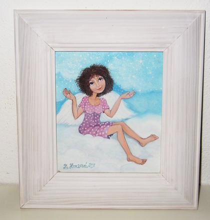 Obraz - anjel, orig. olejomaľba od zuzana honsová, 