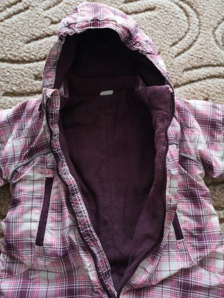 Fialová károvaná kombinéza 74, h&m,80