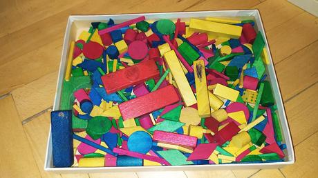 Drevené socialistické kocky tofa semliy retro, 