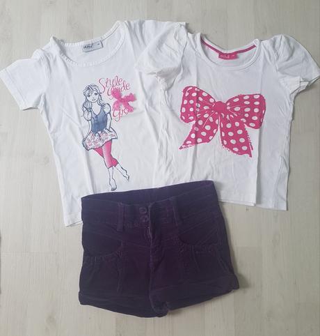 Tričko 2 ks + šortky, okay,116