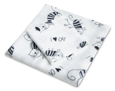 Sensillo sada bambusových plienok mačky 30x30cm a, 