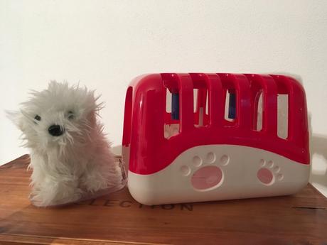 Plyšový psík s prenosnou taskou, 