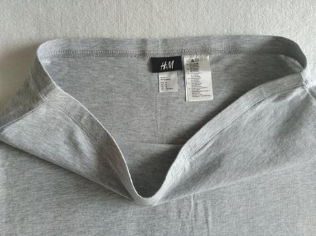 Sivá sukňa, h&m,m