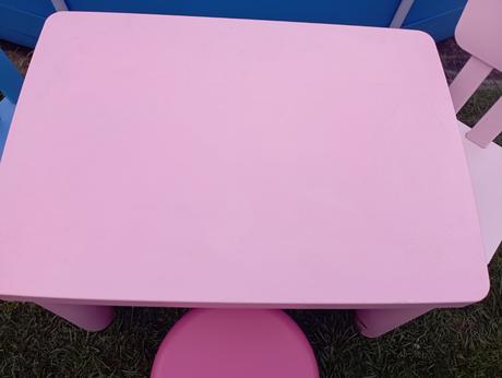 Mammut stôl so stoličkami, 