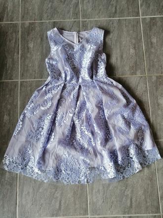 Nežné fialové slávnostné šaty, vs-m, m