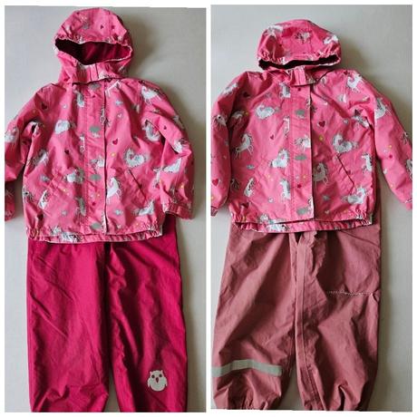 Termo bunda do dazda jednorozce+zdarma 2x nohavice, tchibo,128