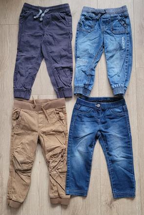 Nohavice 4ks, h&m,92