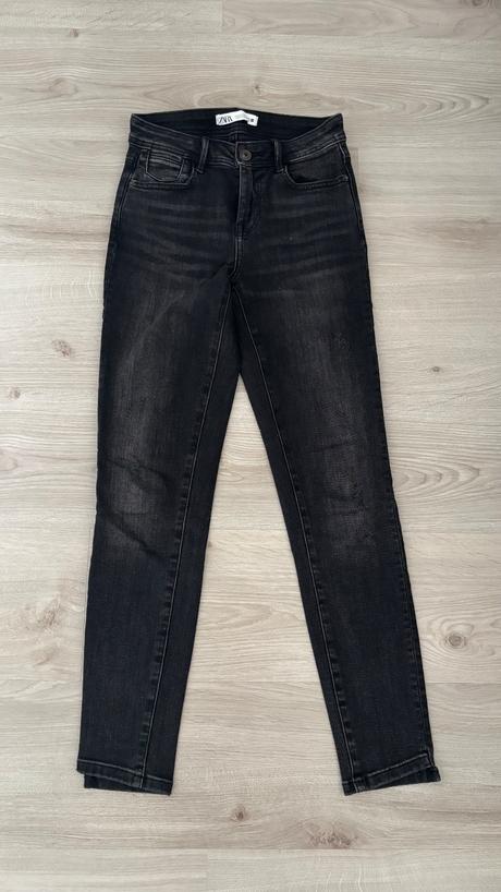 Slim mid rise jeans, zara,xs