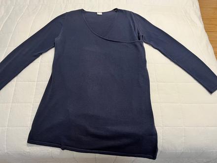 Pulóver z tmavomodrého svetríkového úpletu, camaieu,44