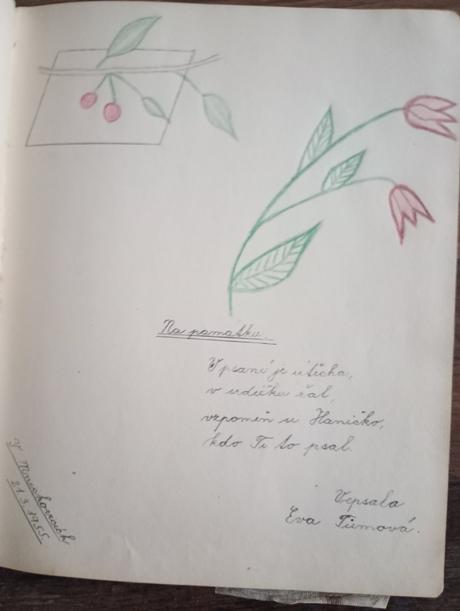 2 retro pamätníčky, 