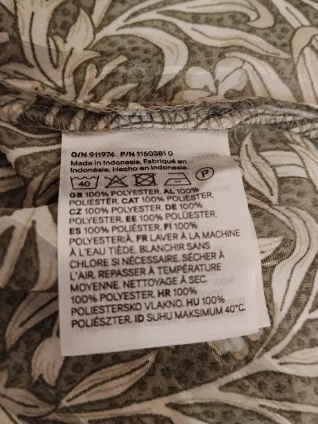 Elegantná romantická blúzka h&m floral vzor, 36 / s