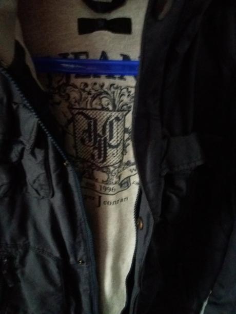 Bunda - vetrovka, pekná modrá, 140