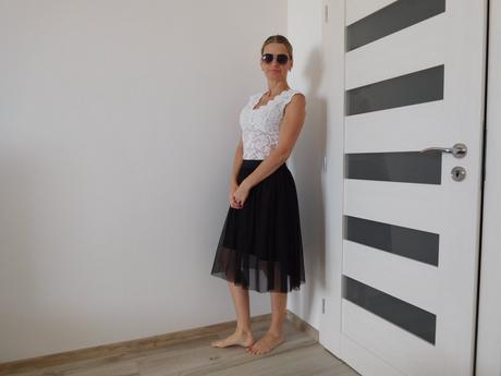 Tylová suknička-38/40v,, 38