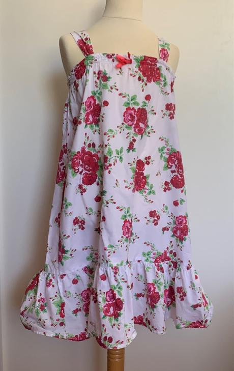 H&m biele kvietkované šaty, h&m,128