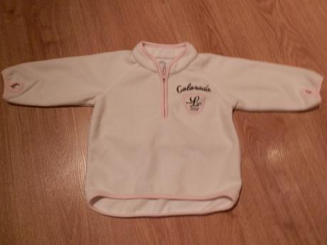 Biela flisová súpravička pre dievčatko uz len miki, h&m,74